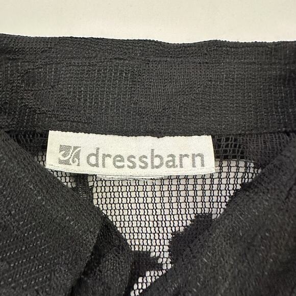 Fashion Bug Womens Vintage Y2k Lace Top Size L Black Sheer Floral Button Up - Picture 6 of 11